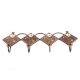 Brown And White Flower Ceramic Tiles Hooks